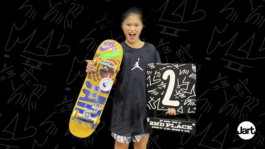 Ginwoo 2nd at TAMPA AM - Jart Skateboards